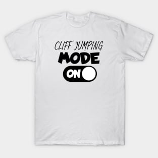 Cliff jumping mode on T-Shirt